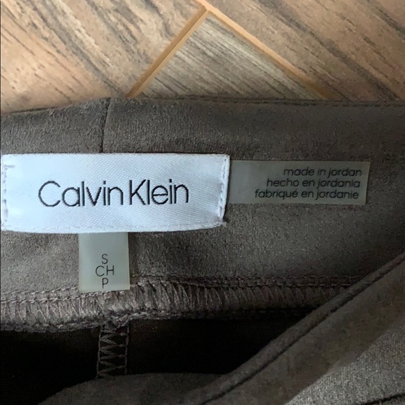 Calvin Klein Stretch suede pants - Picture 3 of 6